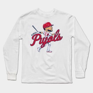 Albert Pujols Caricature Long Sleeve T-Shirt